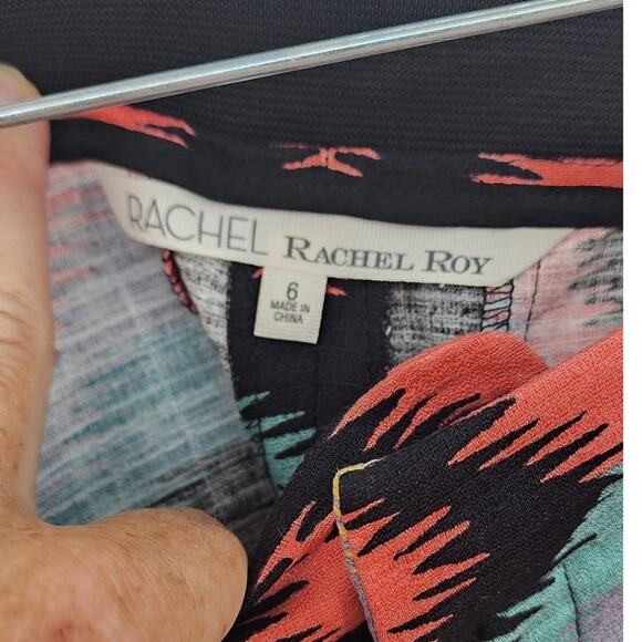 New NWT Rachel Roy Desert Bloom Coral Combo Shorts Size 6 Casual - Picture 6 of 7